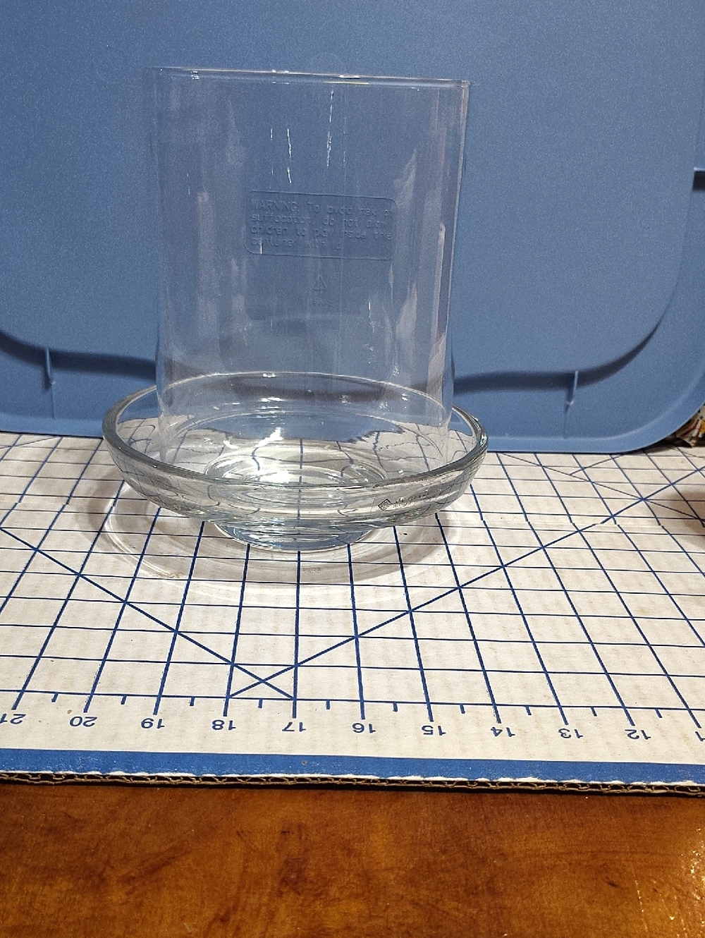 Clear Glass Hurricane Candle Holder